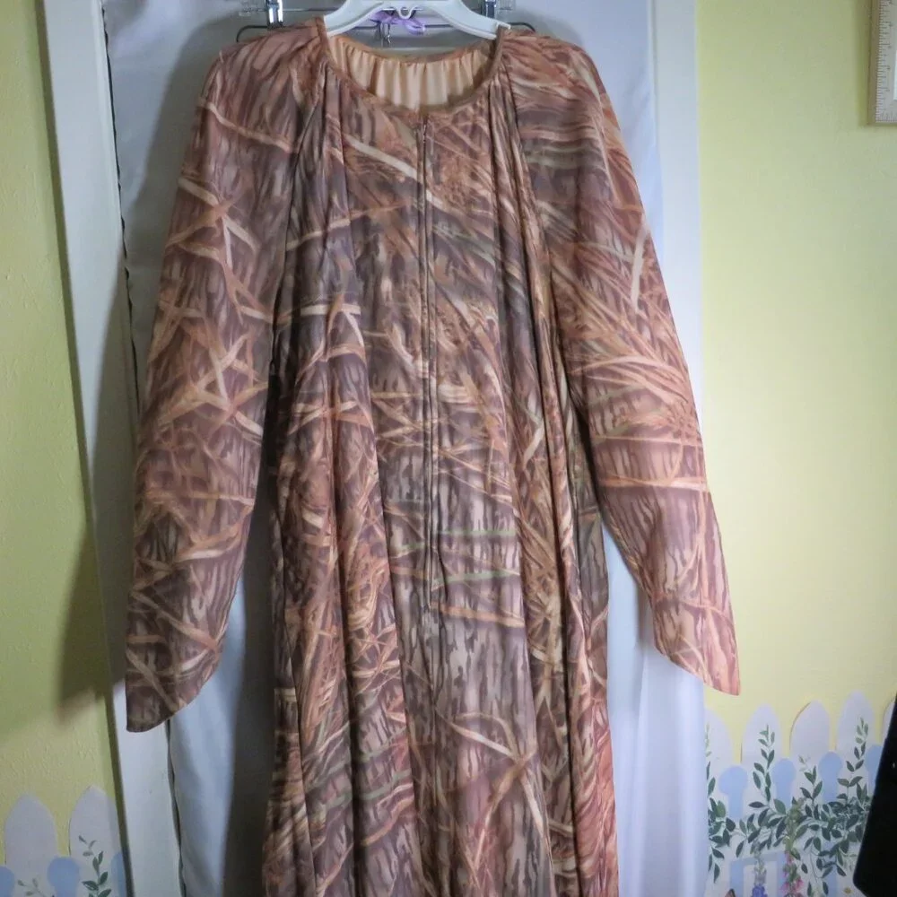 Brown Camo unisex TREE COSTUME (lined) Great for WHEELCHAIR Halloween costume